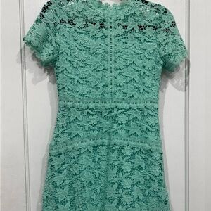 Elegant Lace Dress in Mint Green